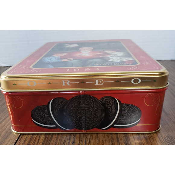 Oreo Cookies Unlock The Magic 1994 Grandfather Remembers Christmas Tin - Picture 2 of 11
